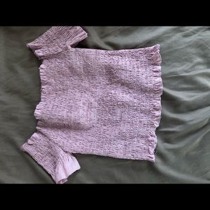 Off the shoulder crop top